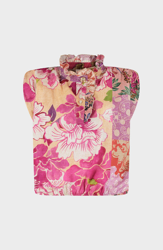 Paige Flower Blouse | Pink